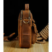 Men real leather antique style coffee briefcase