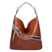 Vintage Women Shoulder Bag Large Capacity PU Luxury