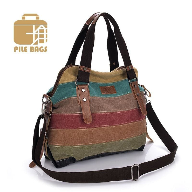 Woman patchwork handbag canvas bag - Canvas_Tote_2020