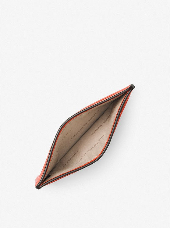 MICHAEL KORS Pebbled Leather Card Case