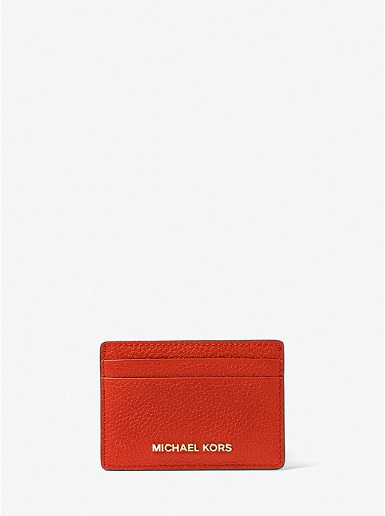 MICHAEL KORS Pebbled Leather Card Case