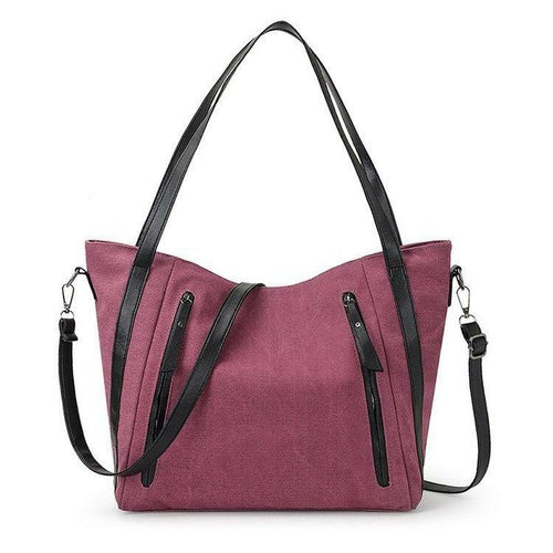Women crossbody bag Canvas Leather