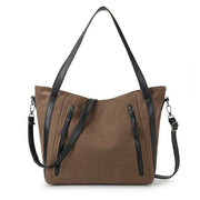 Women crossbody bag Canvas Leather
