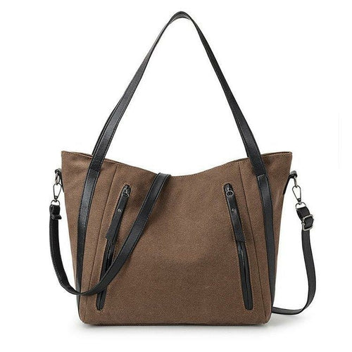 Women crossbody bag Canvas Leather