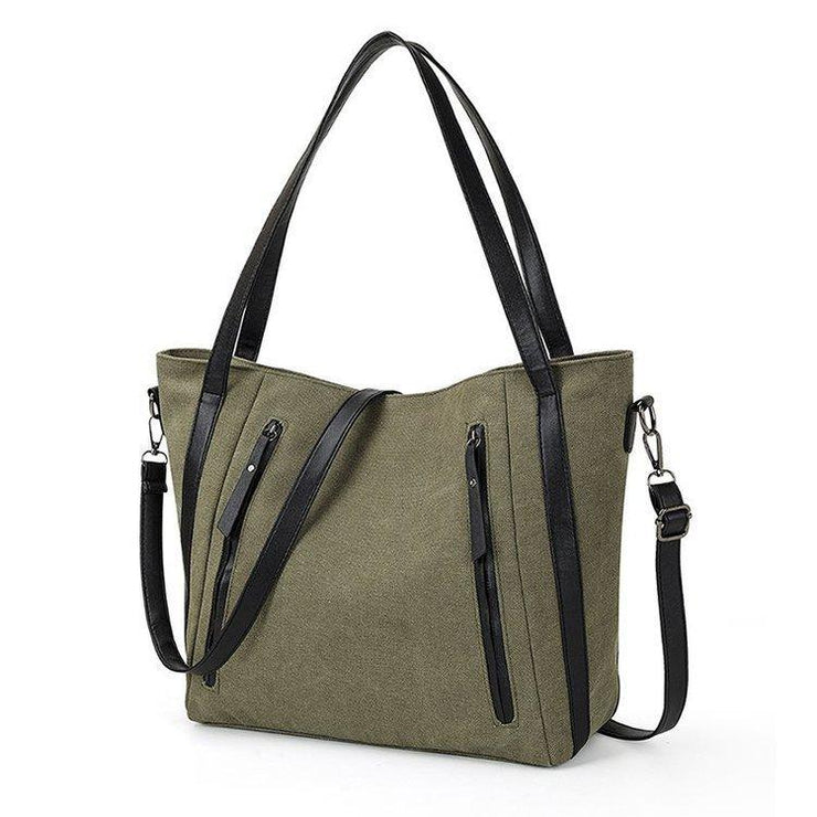 Women crossbody bag Canvas Leather