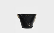 DKNY KIM Textured Leather Bucket Bag