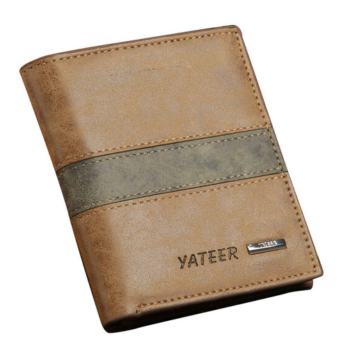 Fashion Men Wallets PU Leather ID Card Holder