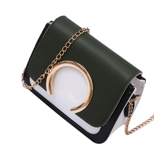 Women's handbag Ring Decoration Patchwork