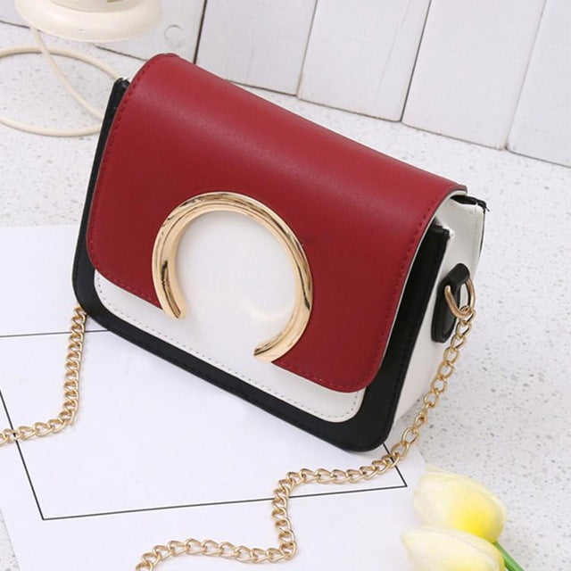 Women's handbag Ring Decoration Patchwork