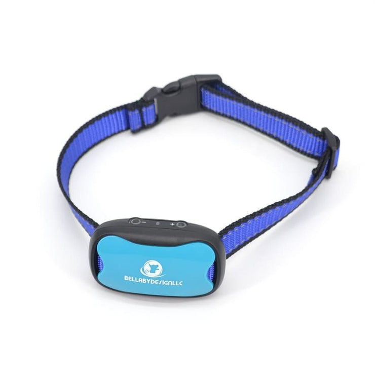 Anti barking collar NO SHOCK bark collar BLUE + EXTRA BATTERY - Dog Training Collar No Shock