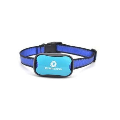 Anti barking collar NO SHOCK bark collar BLUE + EXTRA BATTERY - Dog Training Collar No Shock