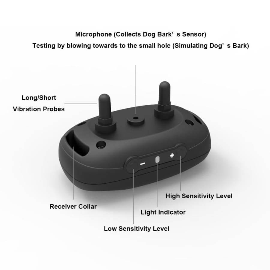 bellabydesignllc Anti barking collar NO SHOCK collar Pink + EXTRA BATTERY