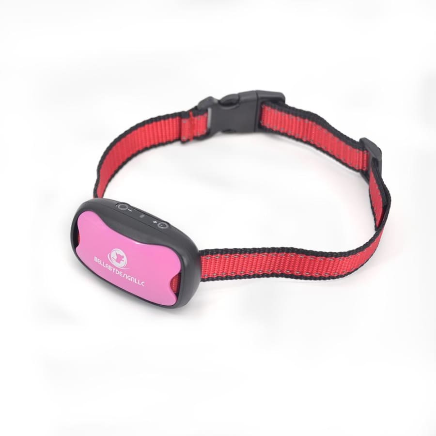 bellabydesignllc Anti barking collar NO SHOCK collar Pink + EXTRA BATTERY
