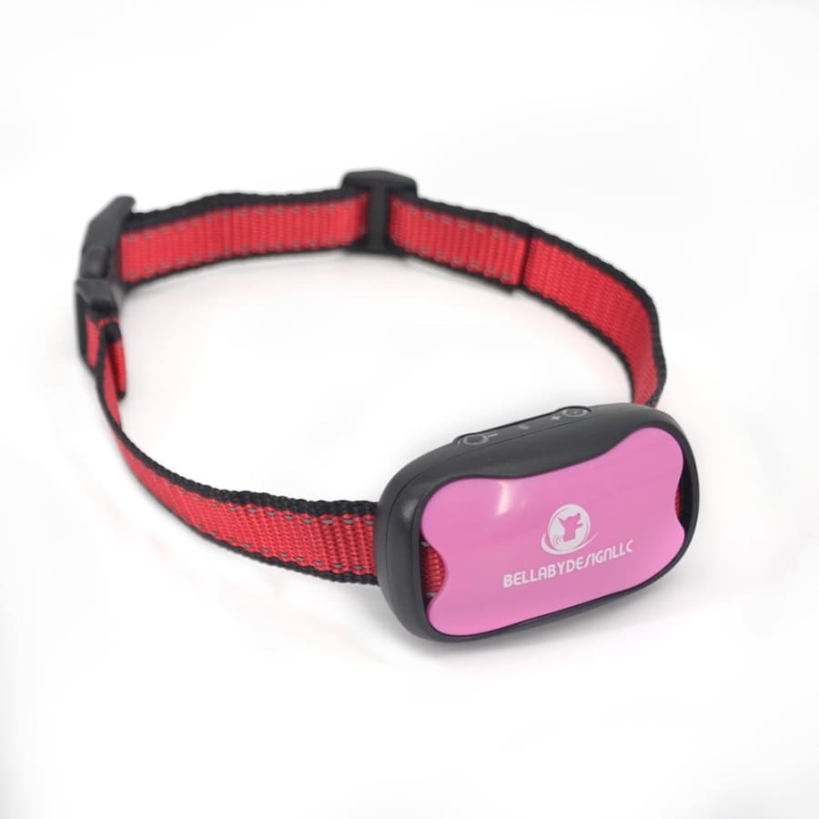 bellabydesignllc Anti barking collar NO SHOCK collar Pink + EXTRA BATTERY