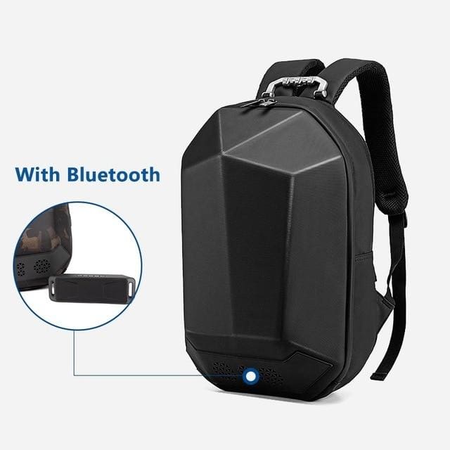 Backpack waterproof Multi-function USB Bluetooth - Blk(with Bluetooth) / 16Inch (34x15x45cm) - Backpacp_Oct