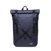 Backpack waterproof roll top - KF07-BLACK-LEATHER - backpack