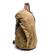 Chest pack retro pants canvas shoulder bag - Backpacp_Oct