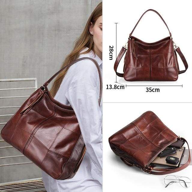 Cobbler Legend Women Bag - Leather coffee / CHINA