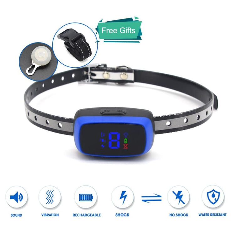 Dog Training Collar Shock or No Shock color BLUE - Dog Training Collar Shock or No Shock