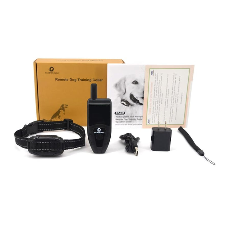 Dog Training Collar with remote Shock or No Shock COLOR Black - Remote Control Dog Training Collar