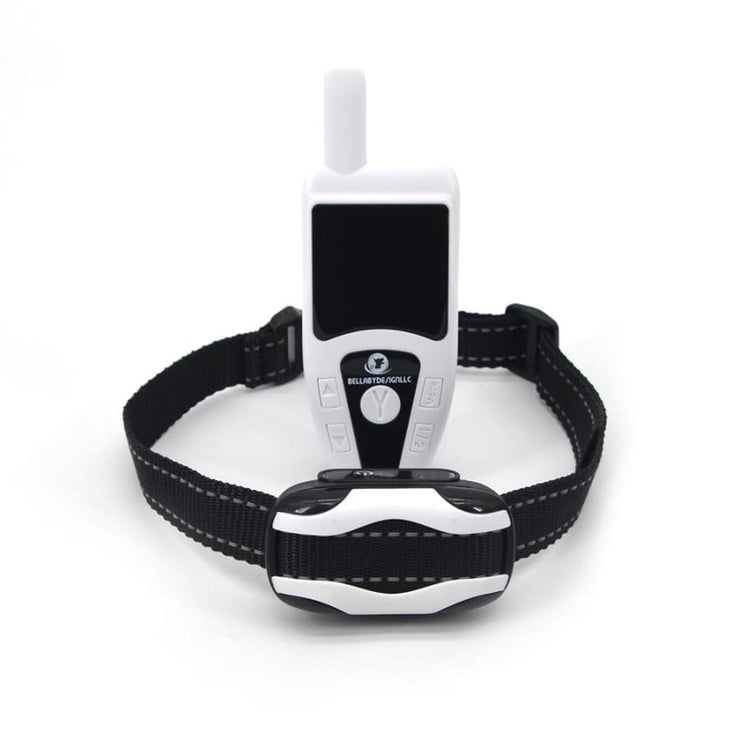 Dog Training Collar with remote Shock or No Shock color WHITE - Remote Control Dog Training Collar