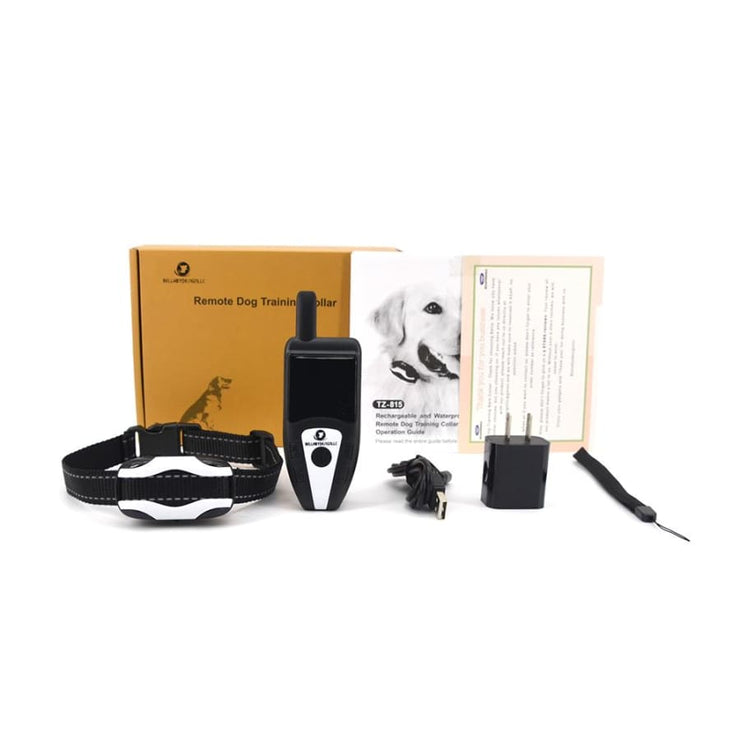Dog Training Collar with remote Shock or No Shock color white/black - Remote Control Dog Training Collar