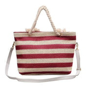 Fashion Women handbag Stripe Crossbody Bags Simple - 3 - Canvas_Tote_2020