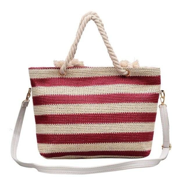 Fashion Women handbag Stripe Crossbody Bags Simple - Canvas_Tote_2020