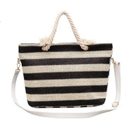Fashion Women handbag Stripe Crossbody Bags Simple - Canvas_Tote_2020