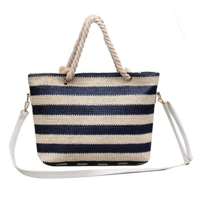 Fashion Women handbag Stripe Crossbody Bags Simple - Canvas_Tote_2020