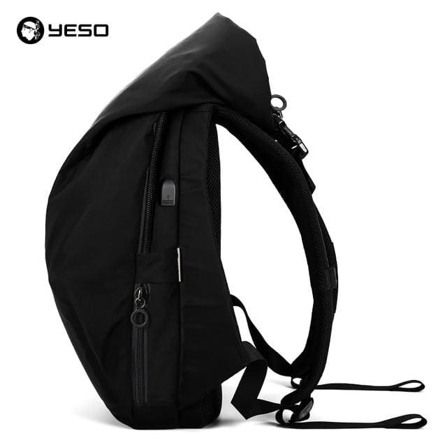 Laptop backpack fashion large capacity - Black No Hat / 18 inch 32X12X48cm - Backpacp_Oct