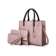 Luxury Ladies handbag 3Pcs/Set - Pink - Women_Bags
