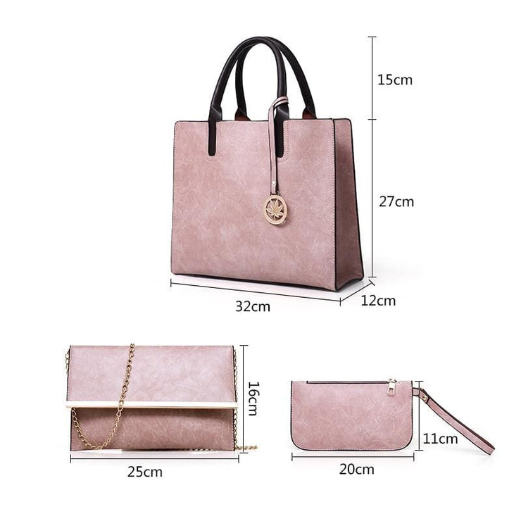 Luxury Ladies handbag 3Pcs/Set - Women_Bags