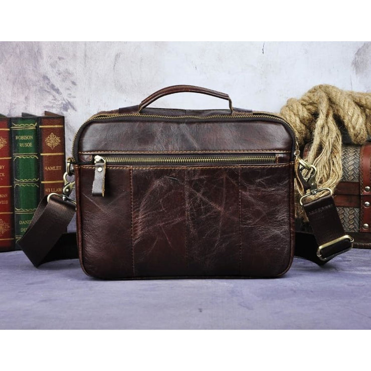 Male shoulder messenger bag cowhide - Men_Briefcase