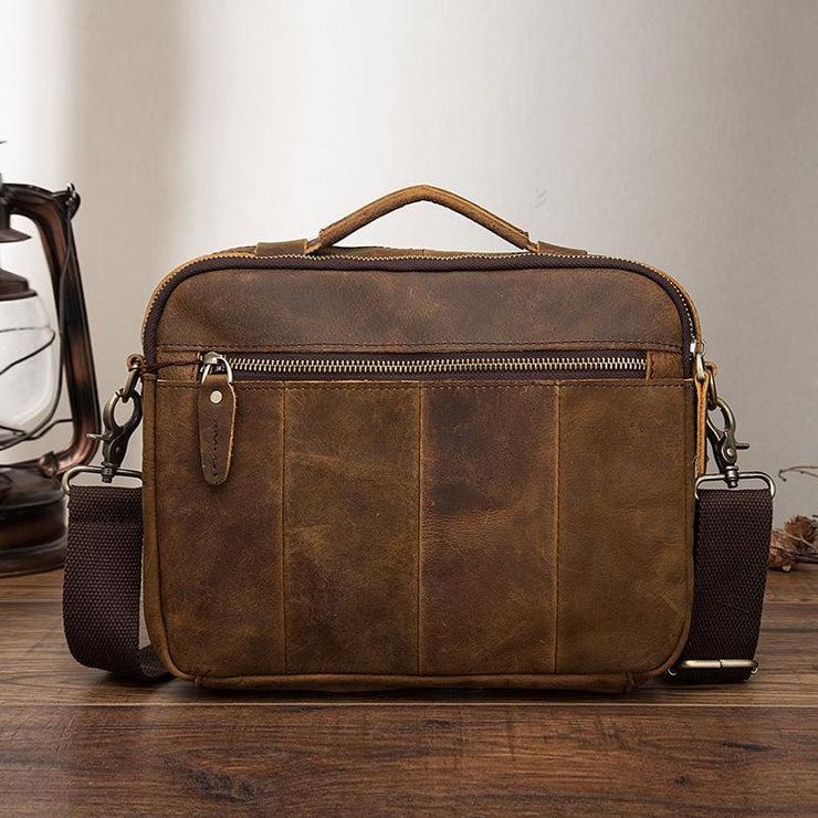 Male shoulder messenger bag cowhide - Men_Briefcase