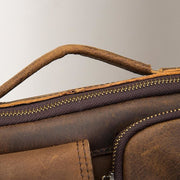 Male shoulder messenger bag cowhide - Men_Briefcase