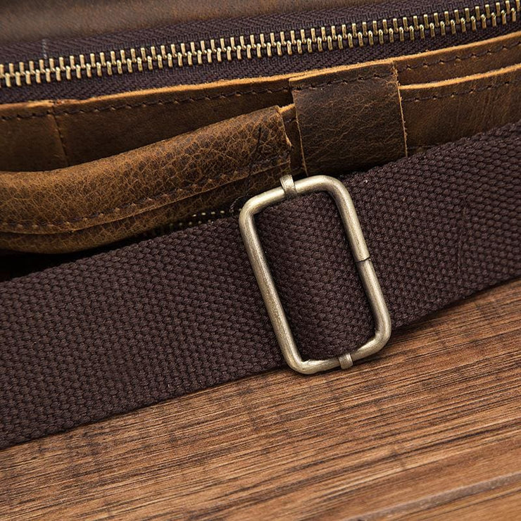 Male shoulder messenger bag cowhide - Men_Briefcase