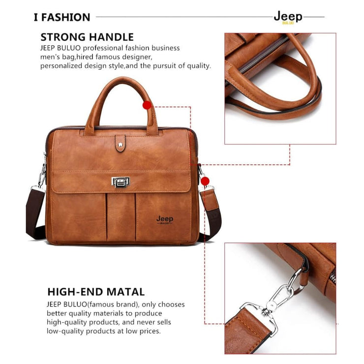 Man briefcase big size 15 inches laptop bags - Men_Briefcase