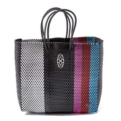 MEDIUM SRTIPED TOTE BAG - Long Strap - Canvas_Tote_2020