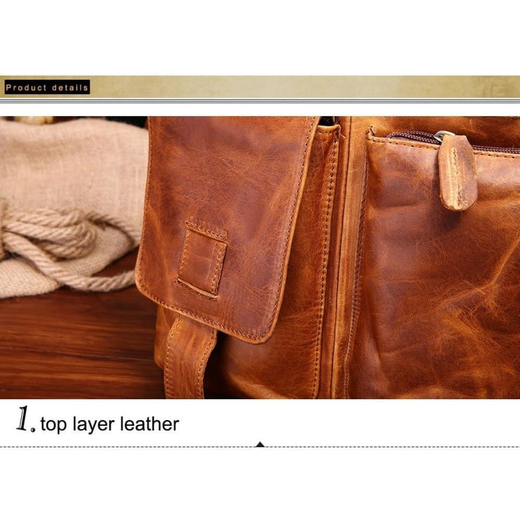 Men briefcase leather business bag