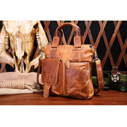 Men briefcase leather business bag