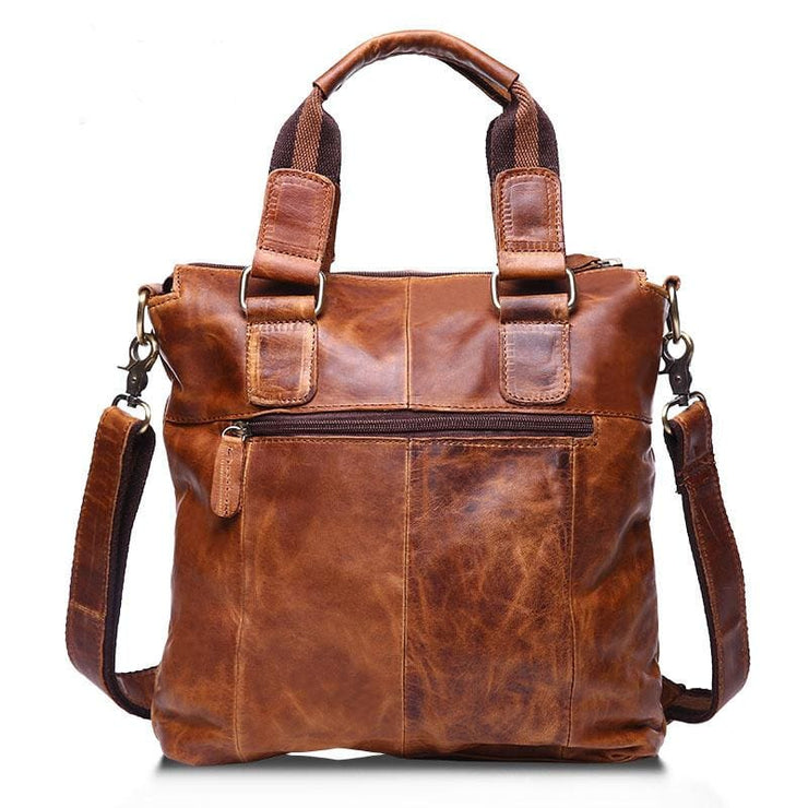 Men briefcase leather business bag