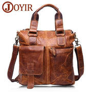 Men briefcase leather business bag