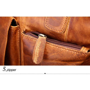 Men briefcase leather business bag