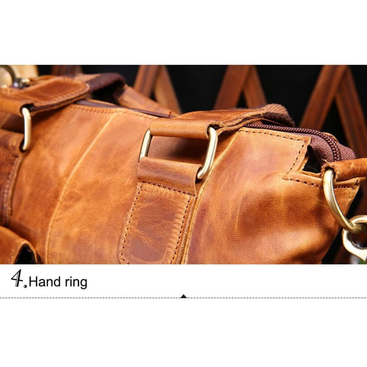 Men briefcase leather business bag