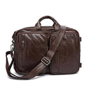 Men briefcase messenger bag laptop bags - 432deep coffee - Men_Briefcase