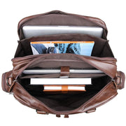 Men genuine leather briefcase 16in big tote bag - Men_Briefcase