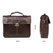 Men genuine leather briefcase 16in big tote bag - Men_Briefcase