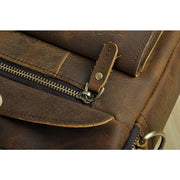 Men real leather antique style coffee briefcase