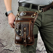 Men travel shoulder crossbody messenger bag - Coffee - Men_Briefcase